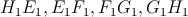 $ H_1E_1, E_1F_1, F_1G_1, G_1H_1 $