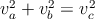 $v_{a}^2+v_{b}^2=v_{c}^2$